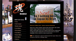 Desktop Screenshot of mabuisushi.com